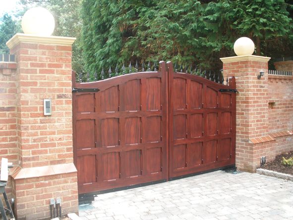 Wooden Electric Swing Gates