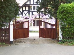 Eagle Hardwood Electric Gate in Surrey