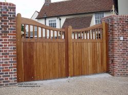 Hardwood Electric Gate