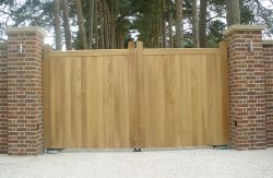 Wooden Electric Gate